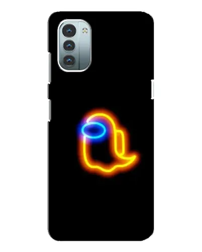 Чохол для Nokia G21 з картинкою «Among Us неонове сяйво»