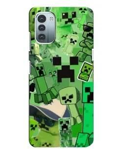 Чохол для Nokia G21 з картинкою «Кріпери Minecraft»