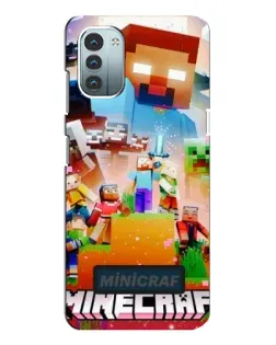 Чохол для Nokia G21 з картинкою «Minecraft герої гри»