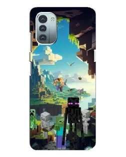 Чохол для Nokia G21 з картинкою «Ендермен у лісі»