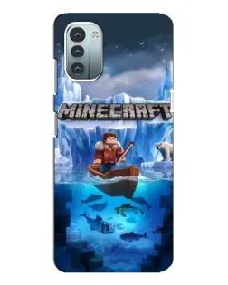 Чохол для Nokia G21 з картинкою «Minecraft льодянийсвіт»