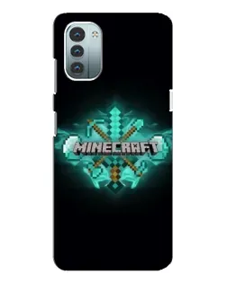 Чохол для Nokia G21 з картинкою «Minecraft Diamond лого»