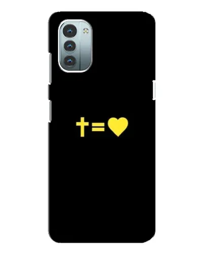 Чохол для Nokia G21 з картинкою «Серце та Хрест» Чохол для Nokia G21 з картинкою «Серце та Хрест»