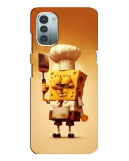 Чохол для Nokia G21 з картинкою «Губка Боб кухар»