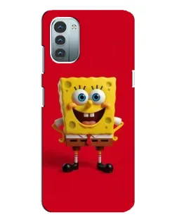 Чохол для Nokia G21 з картинкою «Спанч Боб на червоному»