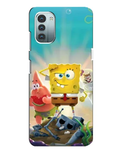 Чохол для Nokia G21 з картинкою «Спанч Боб переможець»