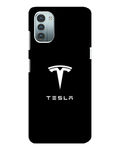 Чохол для Nokia G21 з картинкою «Tesla White Logo»