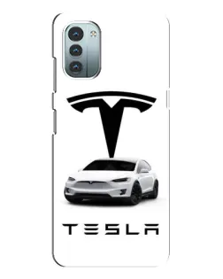 Чохол для Nokia G21 з картинкою «Tesla White Style»