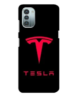 Чохол для Nokia G21 з картинкою «Tesla Red Logo»