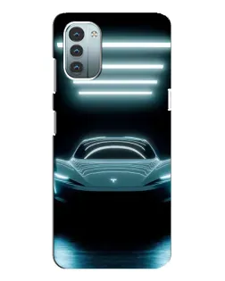 Чохол для Nokia G21 з картинкою «Tesla в неоні»