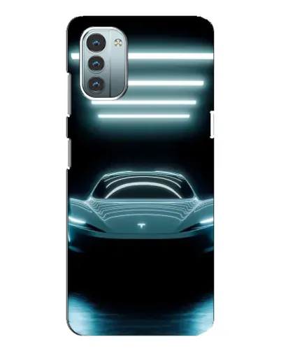 Чохол для Nokia G21 з картинкою «Tesla в неоні»