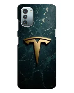 Чохол для Nokia G21 з картинкою «Мармурова Tesla Gold»
