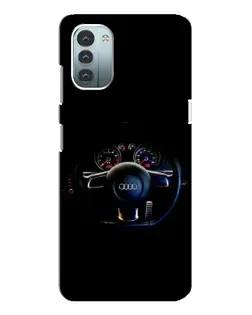 Чехол для Nokia G21 с картинкой «Салон Audi — руль» Чехол для Nokia G21 с картинкой «Салон Audi — руль»