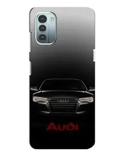 Чехол для Nokia G21 с картинкой «Audi — градиентный контур»