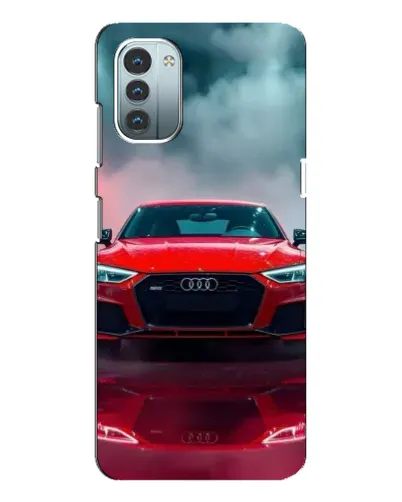 Чехол для Nokia G21 с картинкой «Audi RS — красный стиль»