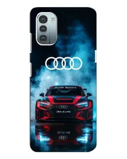 Чехол для Nokia G21 с картинкой «Audi Sport — неон»