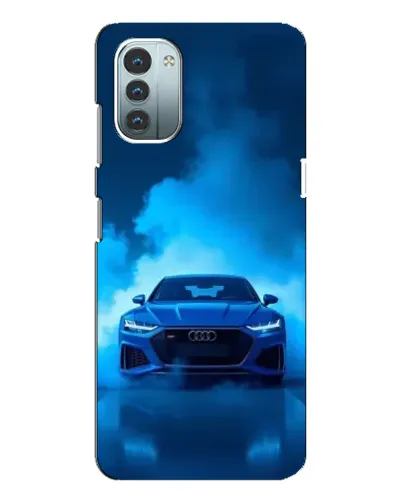 Чехол для Nokia G21 с картинкой «Audi — голубая энергия»
