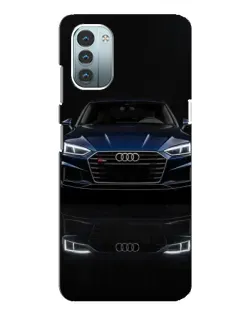 Чехол для Nokia G21 с картинкой «Audi — ночное отражение»