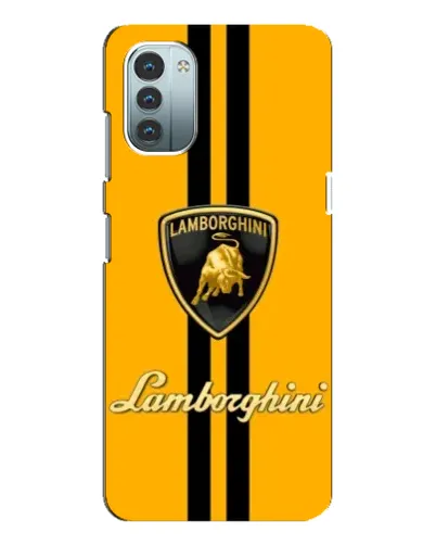 Чохол для Nokia G21 з картинкою «Lamborghini Stripe жовтий»