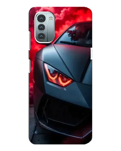 Чохол для Nokia G21 з картинкою «Lamborghini червоне сяйво»