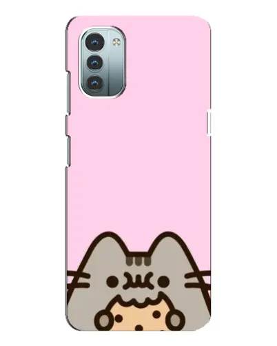 Чехол для Nokia G21 с картинкой «Pusheen и печенье»