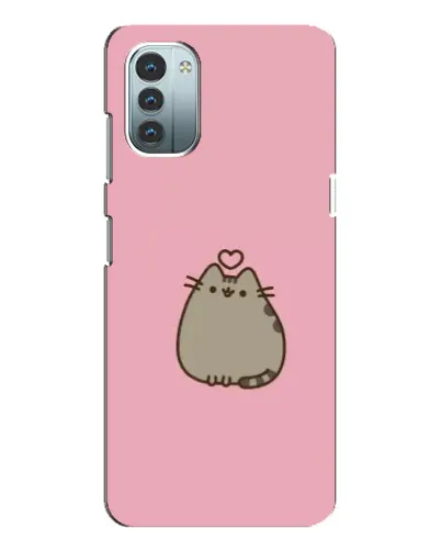 Чехол для Nokia G21 с картинкой «Pusheen сердце»