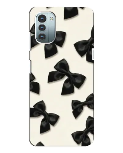Чохол для Nokia G21 з картинкою «Чорні бантики» Чохол для Nokia G21 з картинкою «Чорні бантики»