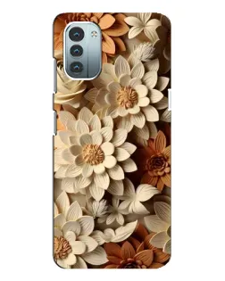 Чохол для Nokia G21 з картинкою «Бежевий флористичний декор» Чохол для Nokia G21 з картинкою «Бежевий флористичний декор»