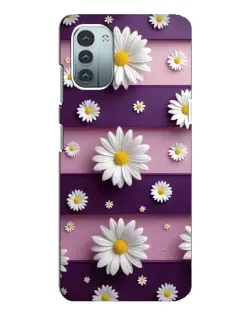 Чохол для Nokia G21 з картинкою «Ромашки на фіолетовому» Чохол для Nokia G21 з картинкою «Ромашки на фіолетовому»