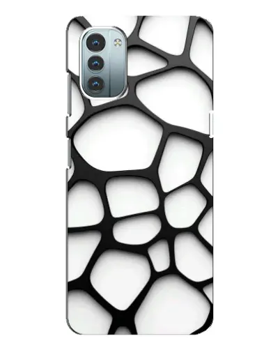 Чохол для Nokia G21 з картинкою «Біла об'ємна сітка» Чохол для Nokia G21 з картинкою «Біла об'ємна сітка»