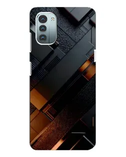 Чохол для Nokia G21 з картинкою «Чорні геометричні блоки» Чохол для Nokia G21 з картинкою «Чорні геометричні блоки»