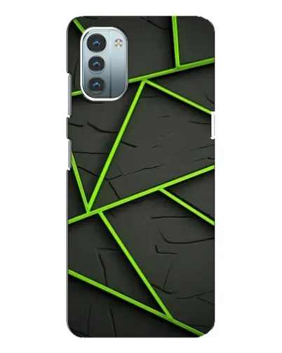 Чохол для Nokia G21 з картинкою «Зелені геометричні лінії» Чохол для Nokia G21 з картинкою «Зелені геометричні лінії»