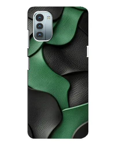 Чохол для Nokia G21 з картинкою «Зелені шкіряні хвилі» Чохол для Nokia G21 з картинкою «Зелені шкіряні хвилі»