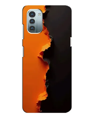 Чохол для Nokia G21 з картинкою «Помаранчевий розлом» Чохол для Nokia G21 з картинкою «Помаранчевий розлом»