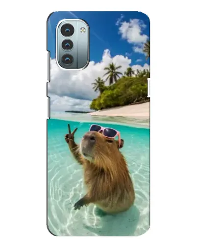 Чохол для Nokia G21 з картинкою «Капібара на морі»