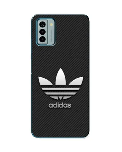 Чехол для Nokia G22 с картинкой «Adidas Карбоновая текстура»