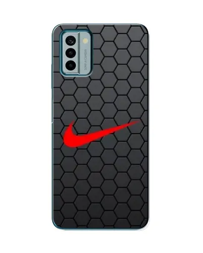 Чехол для Nokia G22 с картинкой «Nike — карбоновая сетка»