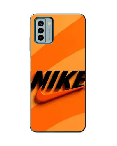 Чехол для Nokia G22 с картинкой «Оранжевый драйв Nike»