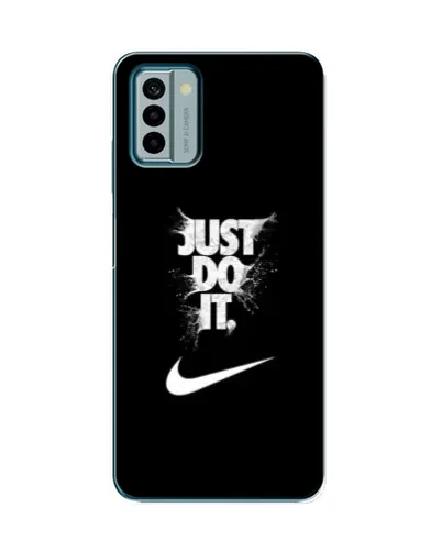 Чехол для Nokia G22 с картинкой «Текстовый принт Nike»