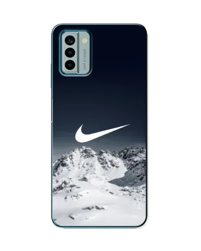 Чехол для Nokia G22 с картинкой «Nike — зимние горы»