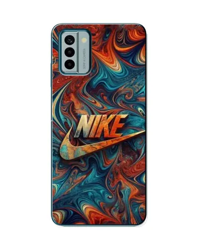 Чехол для Nokia G22 с картинкой «Nike в абстракции»