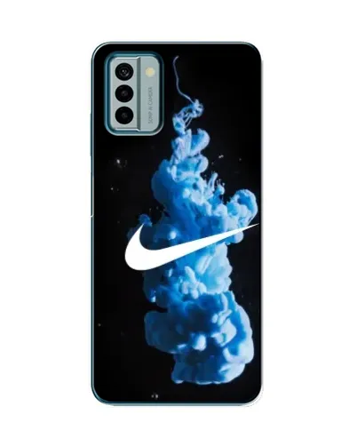 Чехол для Nokia G22 с картинкой «Nike и синий дым»