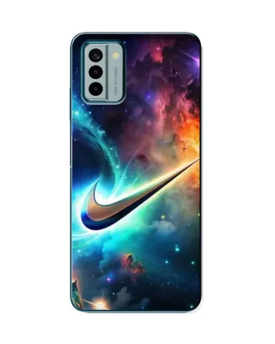 Чехол для Nokia G22 с картинкой «Космический Nike Swoosh»