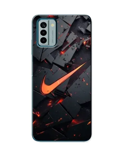 Чехол для Nokia G22 с картинкой «Nike — эффект разломов»