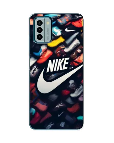 Чехол для Nokia G22 с картинкой «Коллекция кроссовок Nike»