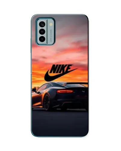 Чехол для Nokia G22 с картинкой «Nike и суперкар»