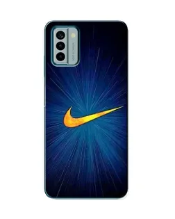 Чехол для Nokia G22 с картинкой «Синий пульс Nike» Чехол для Nokia G22 с картинкой «Синий пульс Nike»