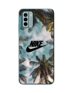 Чехол для Nokia G22 с картинкой «Тропический принт Nike» Чехол для Nokia G22 с картинкой «Тропический принт Nike»