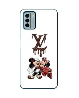 Чехол для Nokia G22 с картинкой «LV и Микки Маус»
