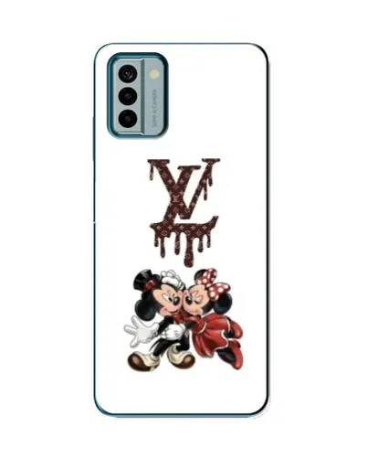 Чехол для Nokia G22 с картинкой «LV и Микки Маус»